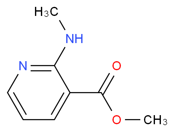 methyl 2-(methylamino)pyridine-3-carboxylate_分子结构_CAS_110457-42-6