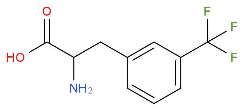 2-amino-3-[3-(trifluoromethyl)phenyl]propanoic acid_分子结构_CAS_63701-37-1