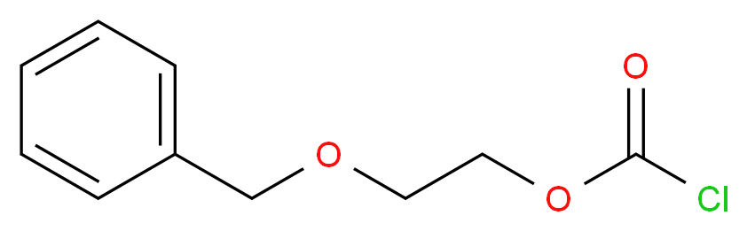 2-苄氧基乙基氯甲酸酯_分子结构_CAS_56456-19-0)