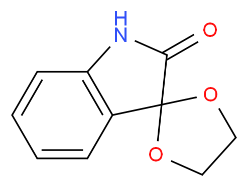 1',2'-dihydrospiro[1,3-dioxolane-2,3'-indole]-2'-one_分子结构_CAS_6714-68-7