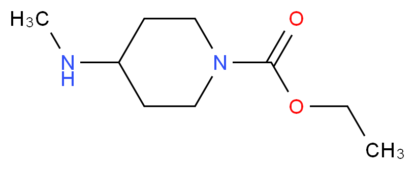 Ethyl 4-(methylamino)piperidine-1-carboxylate_分子结构_CAS_73733-69-4)