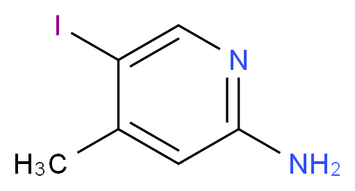 2-氨基-5-碘-4-甲基吡啶_分子结构_CAS_356561-08-5)