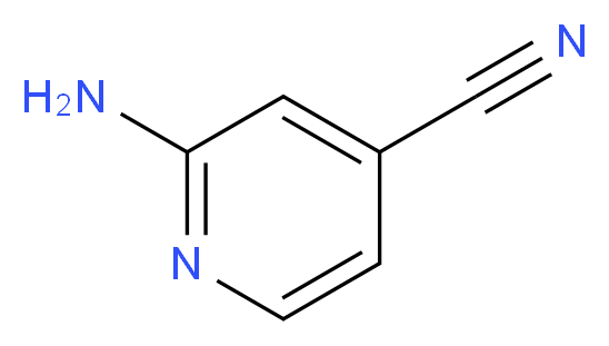 2-aminopyridine-4-carbonitrile_分子结构_CAS_)