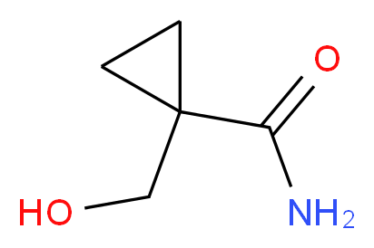 1-(Hydroxymethyl)cyclopropanecarboxamide_分子结构_CAS_1123169-27-6)