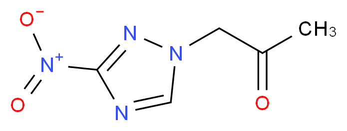 1-(3-nitro-1H-1,2,4-triazol-1-yl)propan-2-one_分子结构_CAS_60728-89-4