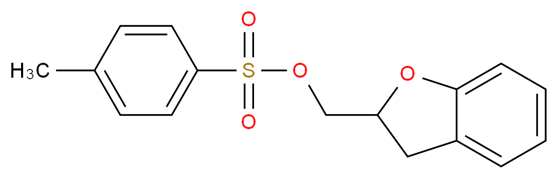 2,3-dihydro-1-benzofuran-2-ylmethyl 4-methylbenzene-1-sulfonate_分子结构_CAS_94709-25-8