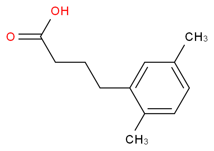 4-(2,5-dimethylphenyl)butanoic acid_分子结构_CAS_1453-06-1