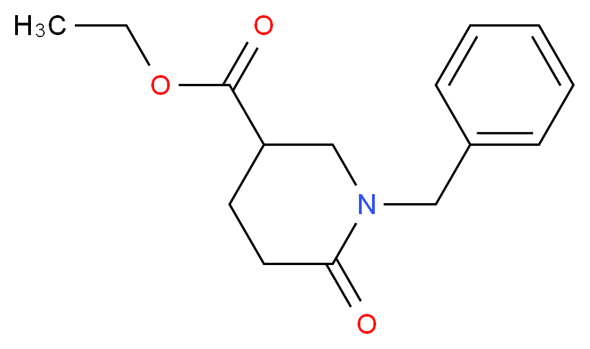 ethyl 1-benzyl-6-oxopiperidine-3-carboxylate_分子结构_CAS_304859-21-0