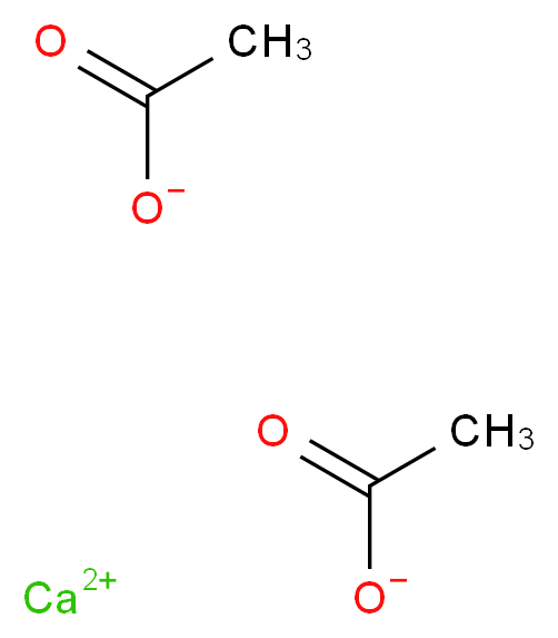 乙酸钙水合物, Puratronic&reg;_分子结构_CAS_114460-21-8)