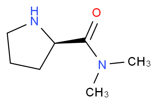 (2S)-N,N-Dimethylpyrrolidine-2-carboxamide_分子结构_CAS_29802-22-0)