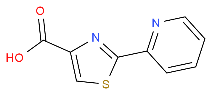 2-(pyridin-2-yl)-1,3-thiazole-4-carboxylic acid_分子结构_CAS_115311-41-6)