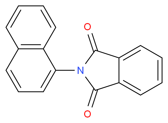 2-(naphthalen-1-yl)-2,3-dihydro-1H-isoindole-1,3-dione_分子结构_CAS_5333-99-3