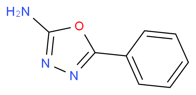 5-Phenyl-1,3,4-oxadiazol-2-amine_分子结构_CAS_1612-76-6)