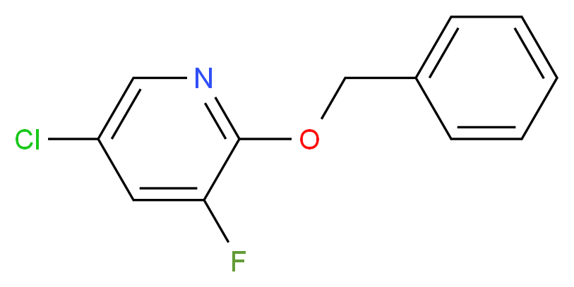 2-(Benzyloxy)-5-chloro-3-fluoropyridine_分子结构_CAS_1227622-70-9)