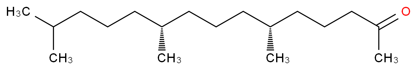 (6R,10R)-6,10,14-trimethylpentadecan-2-one_分子结构_CAS_502-69-2