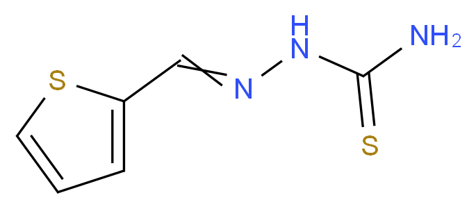 [(E)-(thiophen-2-ylmethylidene)amino]thiourea_分子结构_CAS_5351-91-7