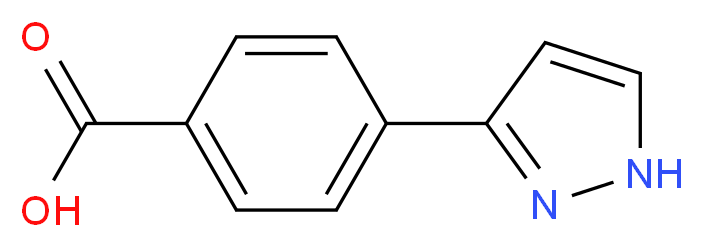 4-(1H-Pyrazol-5-yl)benzoic acid_分子结构_CAS_208511-67-5)