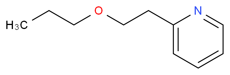 2-(2-propoxyethyl)pyridine_分子结构_CAS_70644-45-0