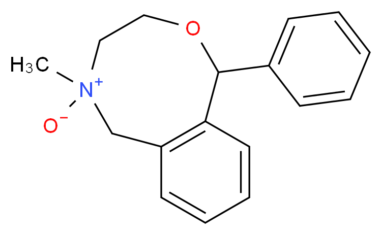 5-methyl-1-phenyl-3,4,5,6-tetrahydro-1H-2,5-benzoxazocin-5-ium-5-olate_分子结构_CAS_66091-32-5