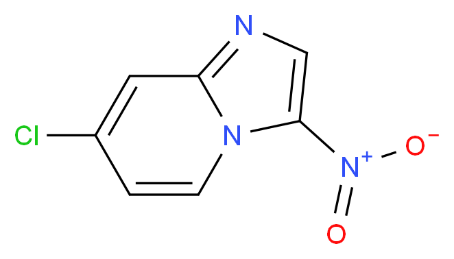 7-chloro-3-nitroimidazo[1,2-a]pyridine_分子结构_CAS_1072944-44-5