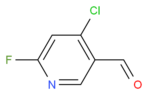 4-chloro-6-fluoronicotinaldehyde_分子结构_CAS_1256824-38-0)