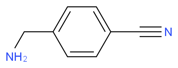 4-(Aminomethyl)-benzonitrile_分子结构_CAS_10406-25-4)