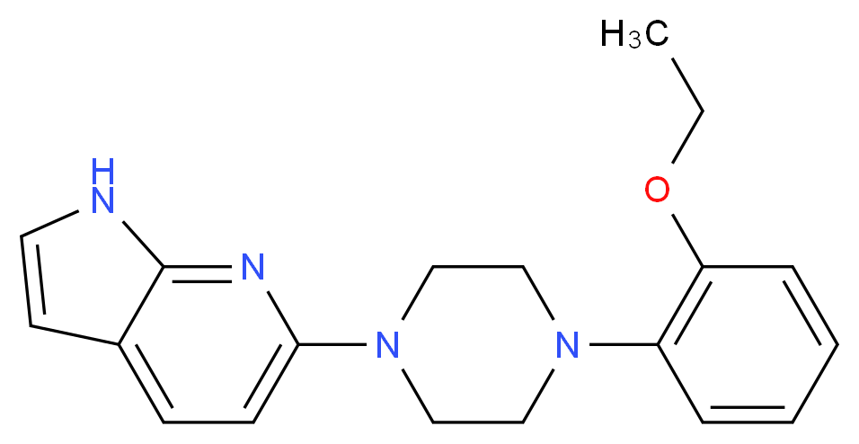 6-[4-(2-ethoxyphenyl)piperazin-1-yl]-1H-pyrrolo[2,3-b]pyridine_分子结构_CAS_)