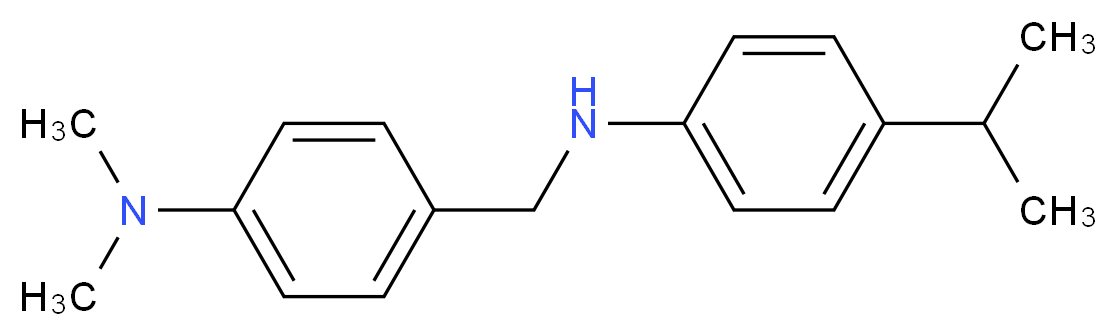 N,N-dimethyl-4-({[4-(propan-2-yl)phenyl]amino}methyl)aniline_分子结构_CAS_400858-39-1