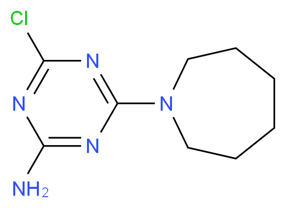 4-(1-Azepanyl)-6-chloro-1,3,5-triazin-2-amine_分子结构_CAS_)