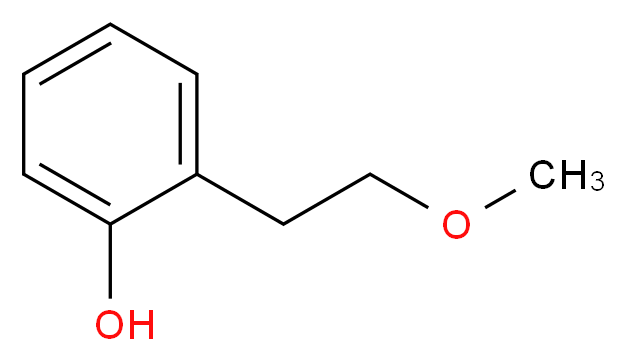 2-(2-Methoxyethyl)phenol_分子结构_CAS_330976-39-1)