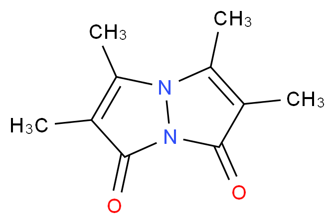 tetramethyl-1H,7H-[1,2]diazolo[1,2-a]pyrazole-1,7-dione_分子结构_CAS_68654-22-8