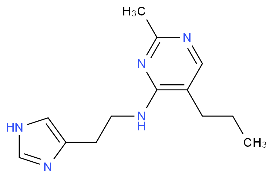 N-[2-(1H-imidazol-4-yl)ethyl]-2-methyl-5-propylpyrimidin-4-amine_分子结构_CAS_)