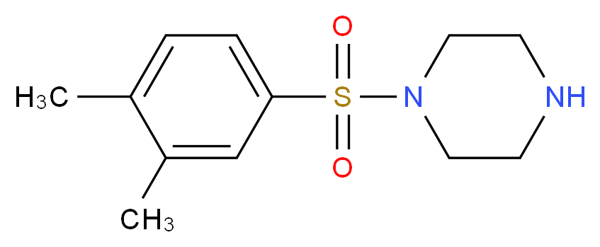 1-[(3,4-Dimethylphenyl)sulfonyl]piperazine_分子结构_CAS_524711-31-7)
