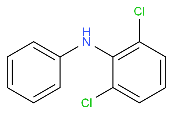 2,6-dichloro-N-phenylaniline_分子结构_CAS_15307-93-4