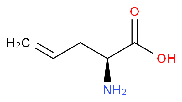 (2S)-2-aminopent-4-enoic acid_分子结构_CAS_16338-48-0