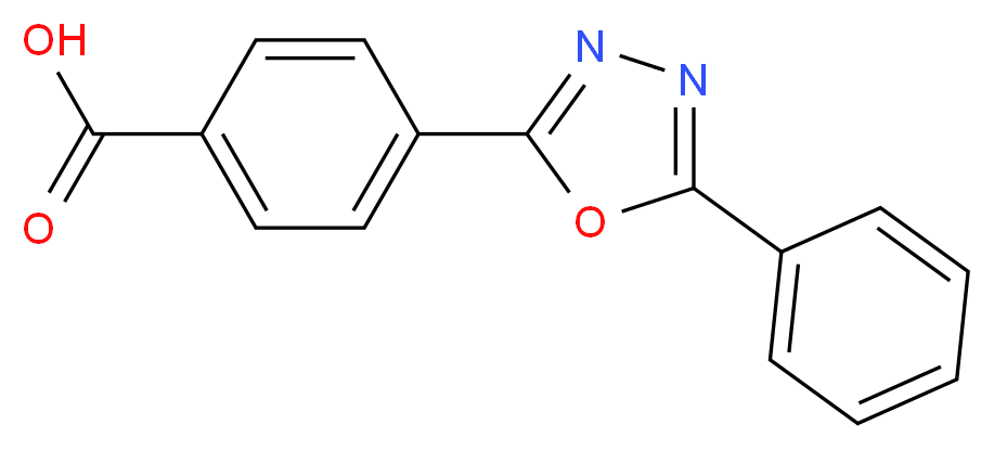 4-(5-phenyl-1,3,4-oxadiazol-2-yl)benzoic acid_分子结构_CAS_85292-45-1