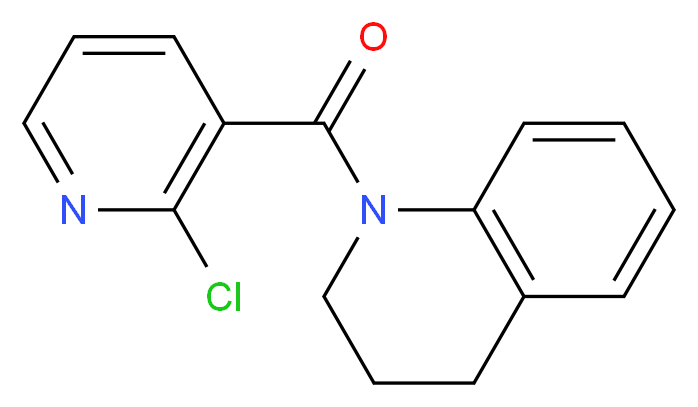 (2-Chloro-3-pyridinyl)[3,4-dihydro-1(2H)-quinolinyl]methanone_分子结构_CAS_)