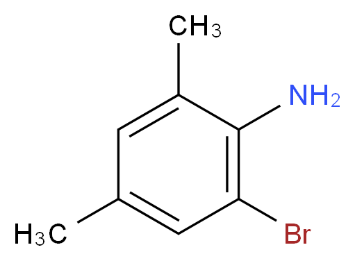 2-溴-4,6-二甲基苯胺_分子结构_CAS_41825-73-4)