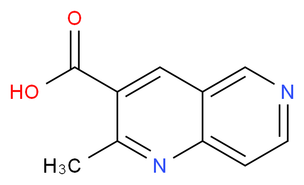 2-Methyl-1,6-naphthyridine-3-carboxylic acid_分子结构_CAS_387350-63-2)