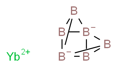 ytterbium(2+) ion pentacyclo[3.1.0.0^{1,3}.0^{2,4}.0^{4,6}]hexaborane-1,4-diuide_分子结构_CAS_12008-33-2