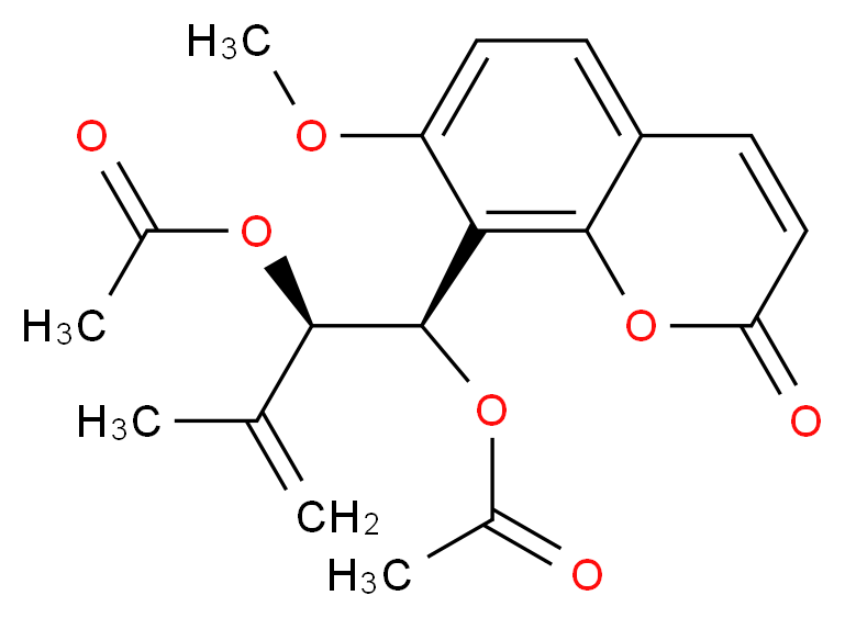Murrangatin diacetate_分子结构_CAS_51650-59-0)