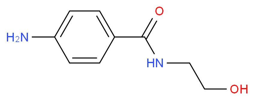 4-Amino-N-(2-hydroxyethyl)benzamide_分子结构_CAS_)