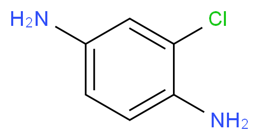 2-chlorobenzene-1,4-diamine_分子结构_CAS_615-66-7