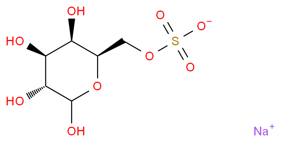 sodium [(2R,3R,4S,5R)-3,4,5,6-tetrahydroxyoxan-2-yl]methyl sulfate_分子结构_CAS_125455-62-1