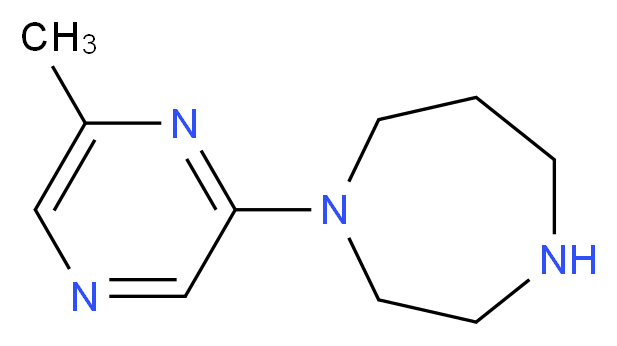 1-(6-methylpyrazin-2-yl)-1,4-diazepane_分子结构_CAS_869901-23-5)