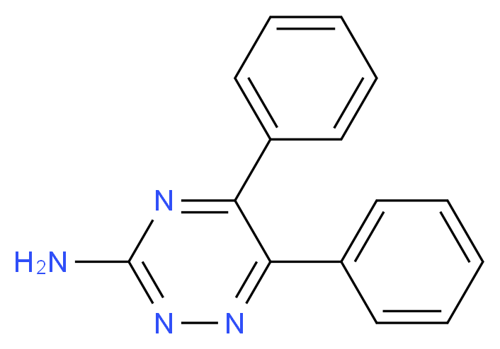 5,6-diphenyl-1,2,4-triazin-3-amine_分子结构_CAS_)