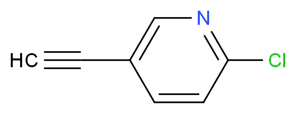 2-chloro-5-ethynylpyridine_分子结构_CAS_263012-63-1)