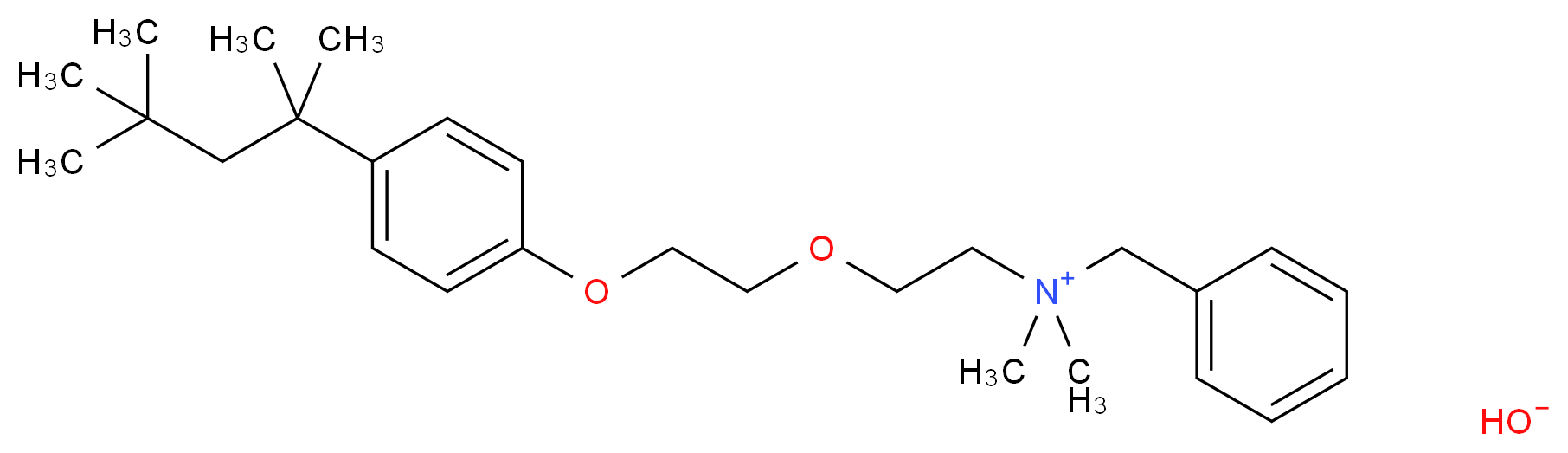 Benzethonium hydroxide solution_分子结构_CAS_498-77-1)