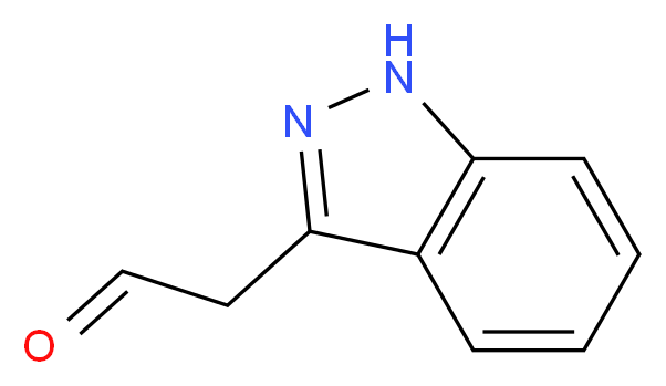 1H-INDAZOL-3-YLACETALDEHYDE_分子结构_CAS_121044-74-4)