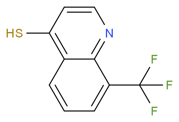 8-(Trifluoromethyl)quinoline-4-thiol_分子结构_CAS_)